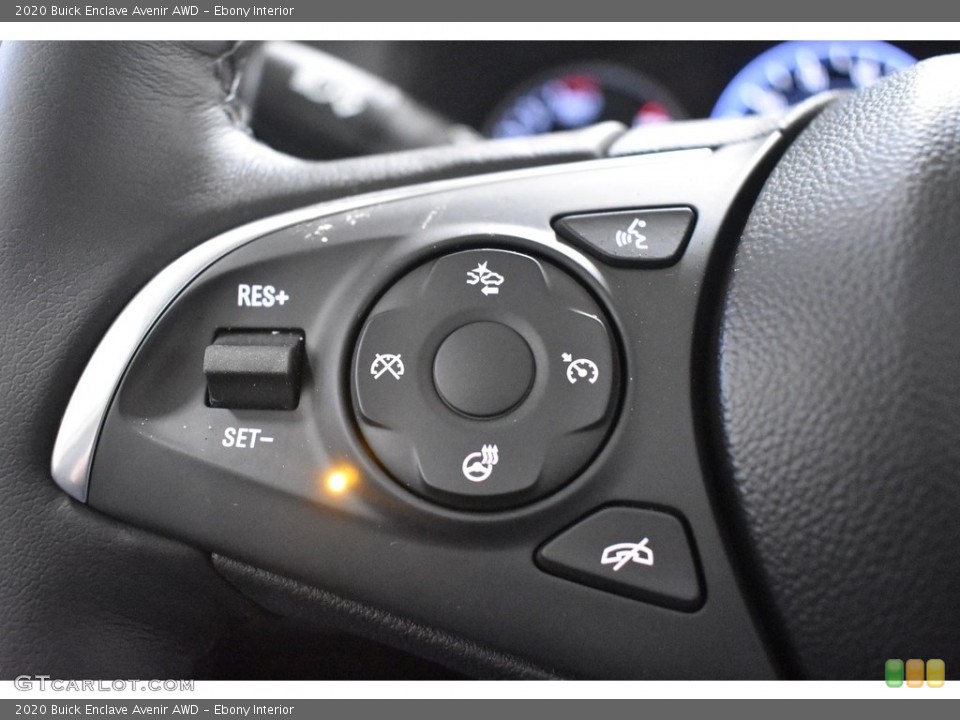 Ebony Interior Steering Wheel for the 2020 Buick Enclave Avenir AWD #136137614