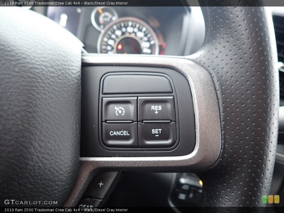 Black/Diesel Gray Interior Steering Wheel for the 2019 Ram 3500 Tradesman Crew Cab 4x4 #136138028