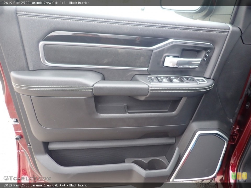 Black Interior Door Panel for the 2019 Ram 2500 Laramie Crew Cab 4x4 #136141337