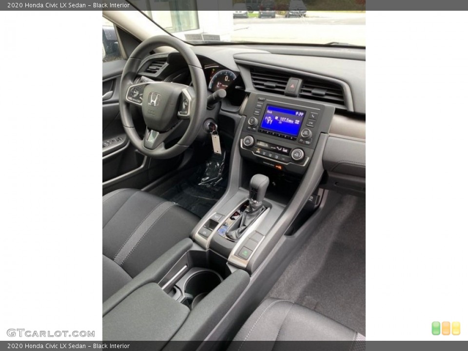 Black Interior Controls for the 2020 Honda Civic LX Sedan #136141472
