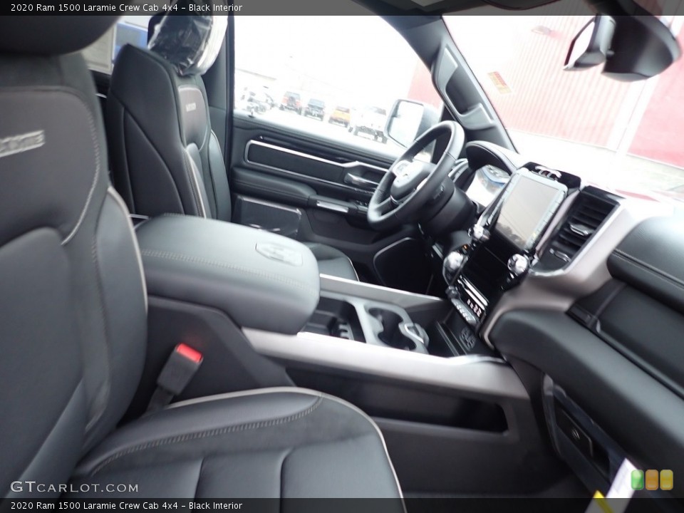 Black Interior Front Seat for the 2020 Ram 1500 Laramie Crew Cab 4x4 #136142361