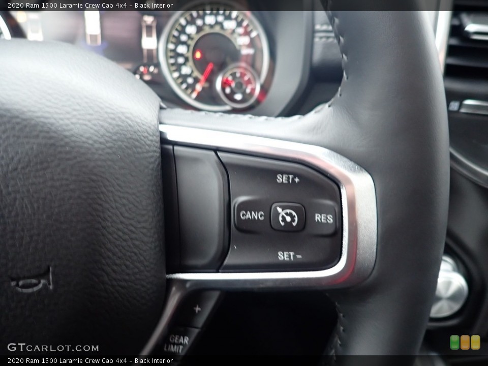 Black Interior Steering Wheel for the 2020 Ram 1500 Laramie Crew Cab 4x4 #136142504
