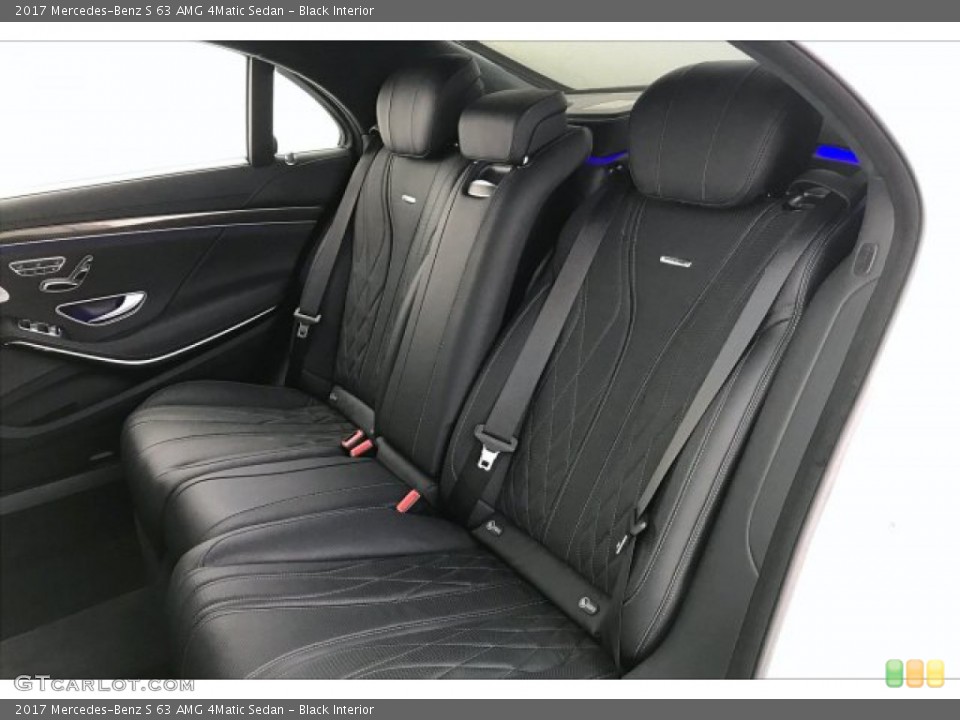 Black Interior Rear Seat for the 2017 Mercedes-Benz S 63 AMG 4Matic Sedan #136143439