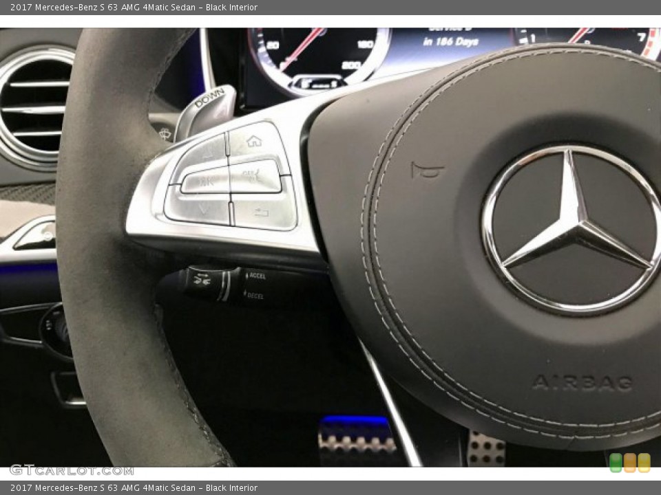 Black Interior Steering Wheel for the 2017 Mercedes-Benz S 63 AMG 4Matic Sedan #136143455