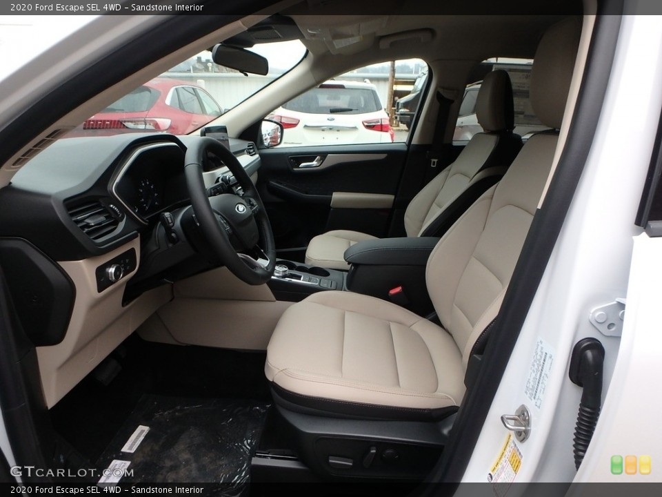 Sandstone Interior Front Seat for the 2020 Ford Escape SEL 4WD #136143614
