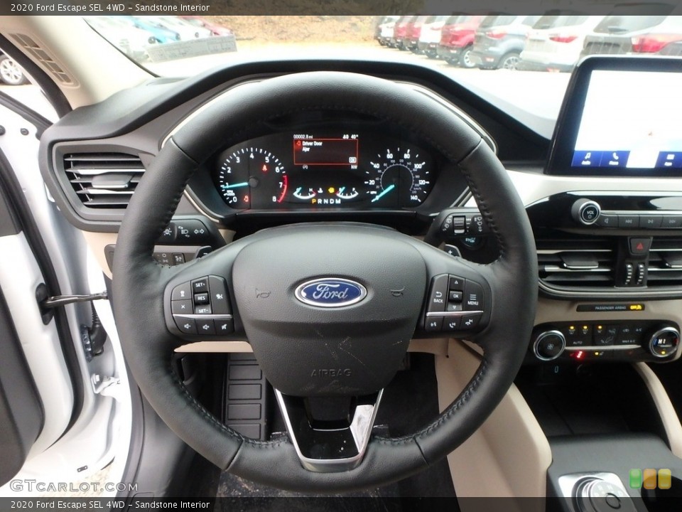 Sandstone Interior Steering Wheel for the 2020 Ford Escape SEL 4WD #136143644