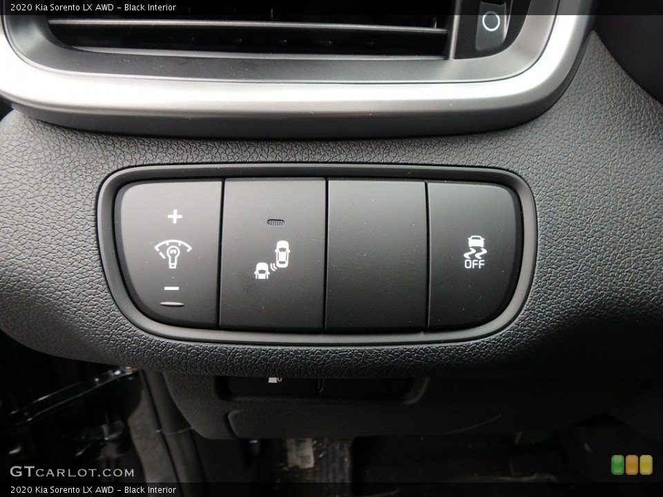 Black Interior Controls for the 2020 Kia Sorento LX AWD #136144058