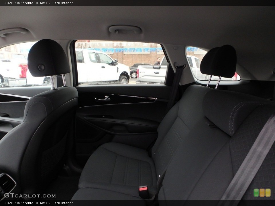 Black Interior Rear Seat for the 2020 Kia Sorento LX AWD #136144082