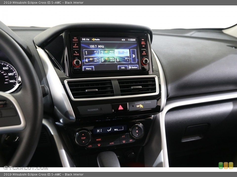 Black Interior Controls for the 2019 Mitsubishi Eclipse Cross ES S-AWC #136145154