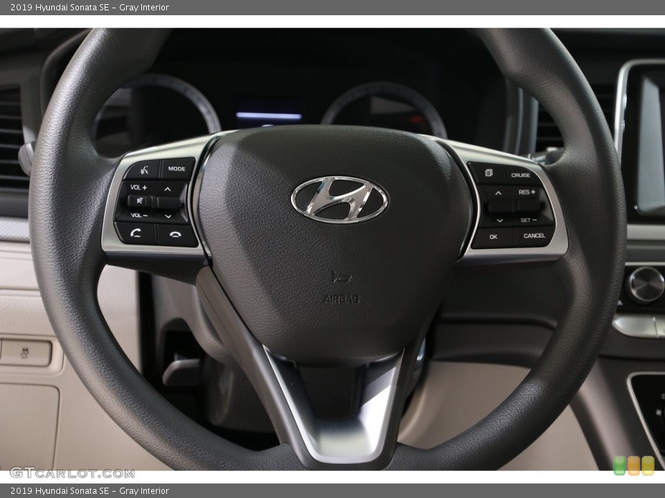 Gray Interior Steering Wheel for the 2019 Hyundai Sonata SE #136145571