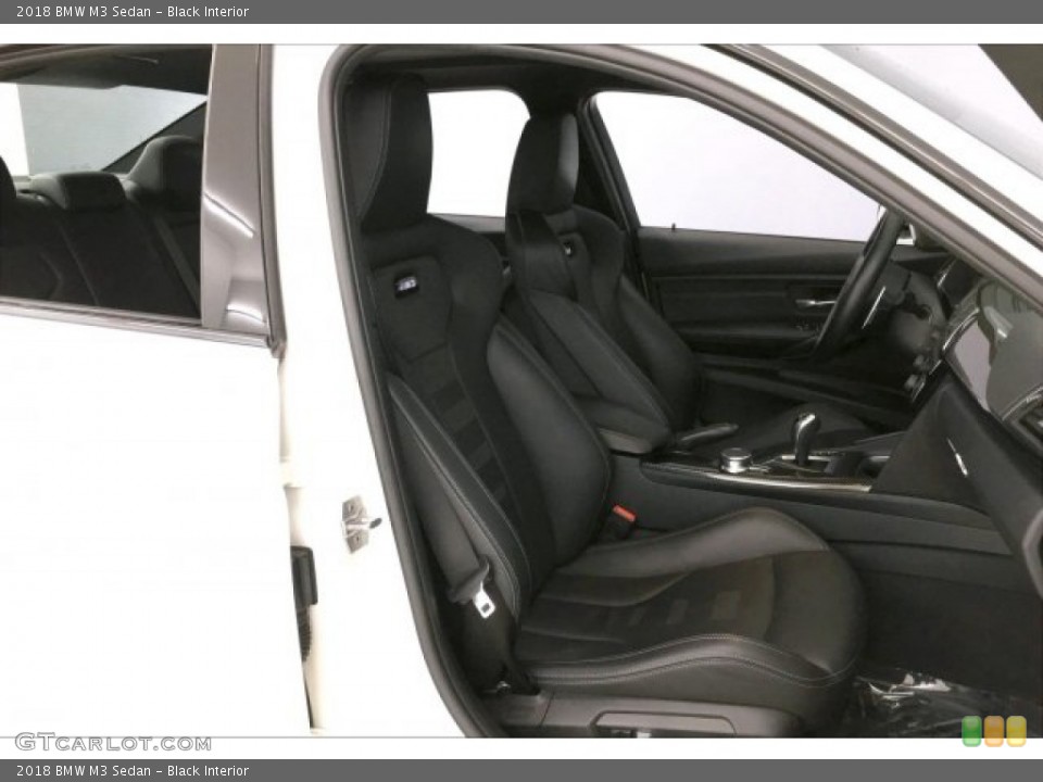 Black Interior Front Seat for the 2018 BMW M3 Sedan #136146147