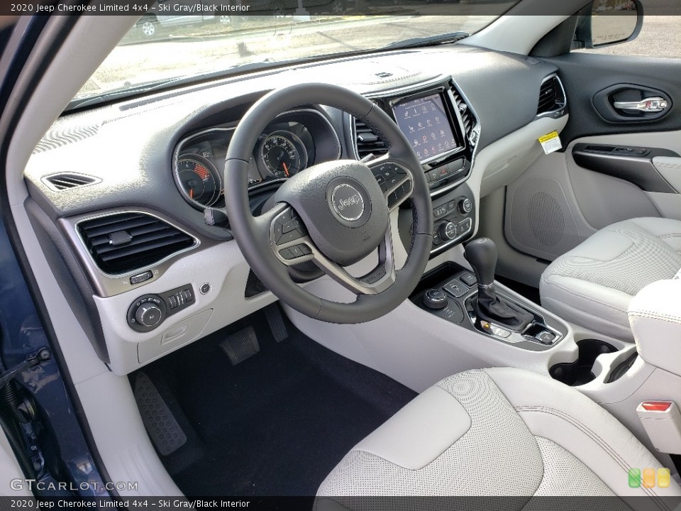 Ski Gray/Black Interior Photo for the 2020 Jeep Cherokee Limited 4x4 #136146267