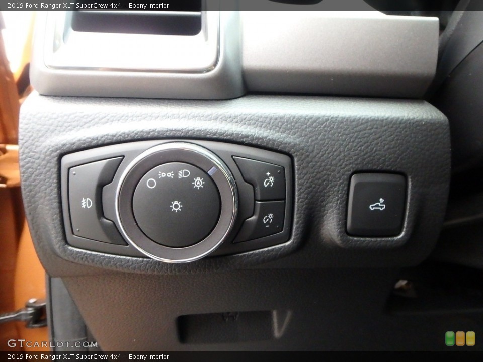 Ebony Interior Controls for the 2019 Ford Ranger XLT SuperCrew 4x4 #136146828
