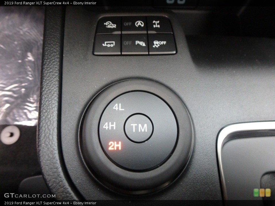 Ebony Interior Controls for the 2019 Ford Ranger XLT SuperCrew 4x4 #136146984