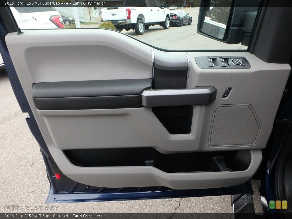 Earth Gray Interior Door Panel for the 2019 Ford F150 XLT SuperCab 4x4 #136147482