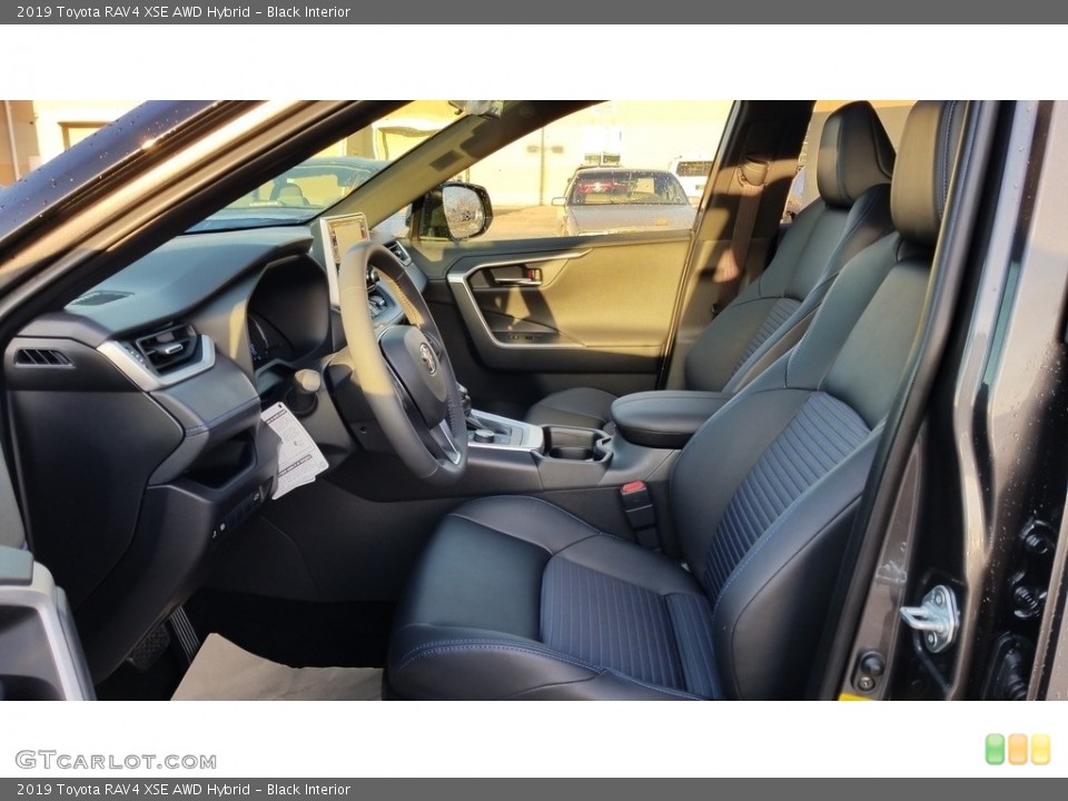 Black Interior Front Seat for the 2019 Toyota RAV4 XSE AWD Hybrid #136147566