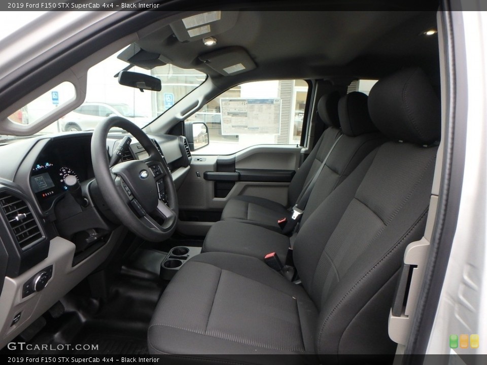 Black Interior Front Seat for the 2019 Ford F150 STX SuperCab 4x4 #136147890