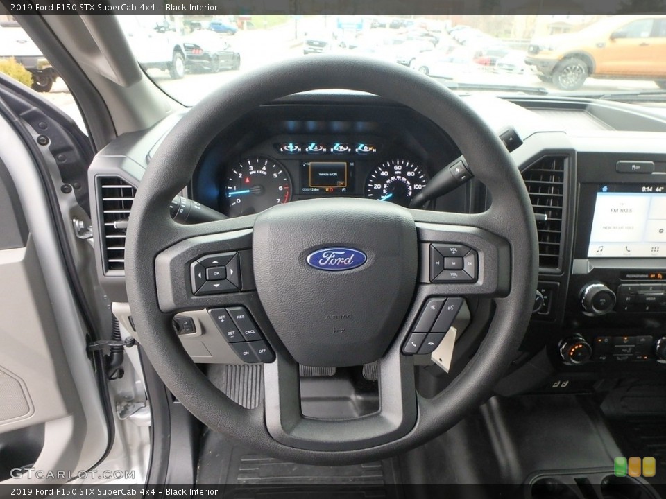 Black Interior Steering Wheel for the 2019 Ford F150 STX SuperCab 4x4 #136148013