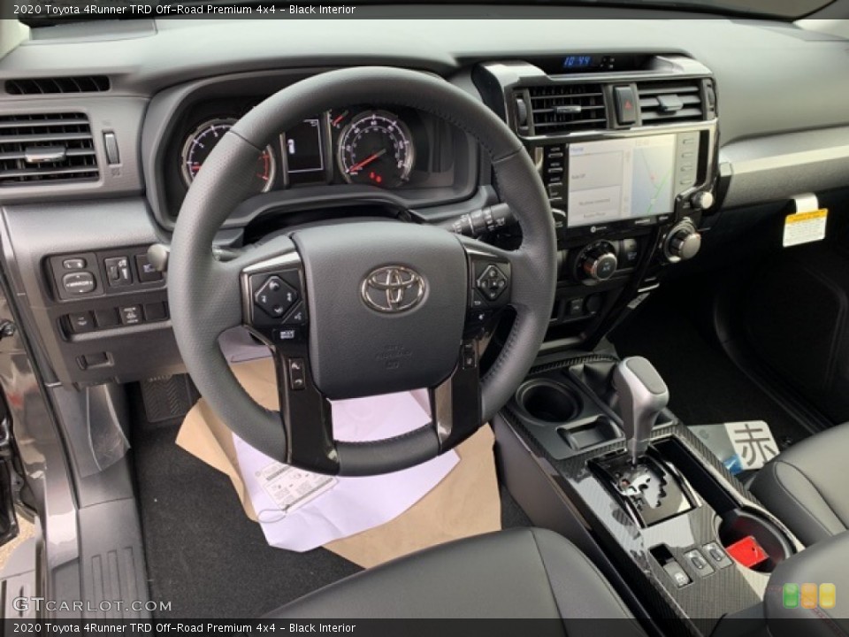 Black Interior Dashboard for the 2020 Toyota 4Runner TRD Off-Road Premium 4x4 #136148421