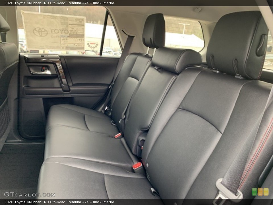 Black Interior Rear Seat for the 2020 Toyota 4Runner TRD Off-Road Premium 4x4 #136148466