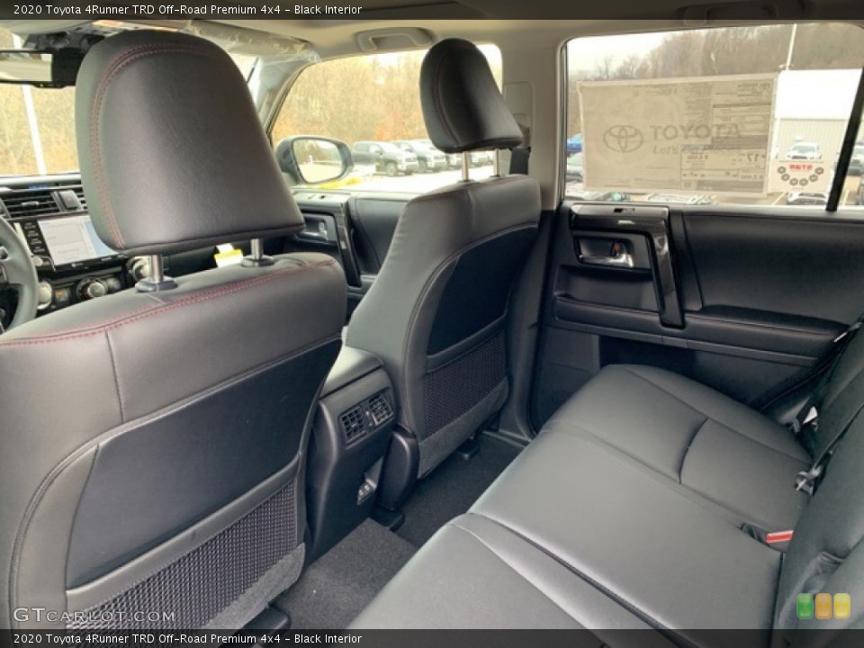 Black Interior Rear Seat for the 2020 Toyota 4Runner TRD Off-Road Premium 4x4 #136148493