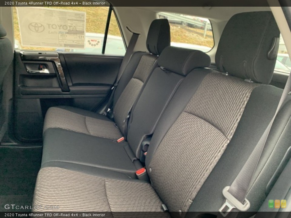 Black Interior Rear Seat for the 2020 Toyota 4Runner TRD Off-Road 4x4 #136148711