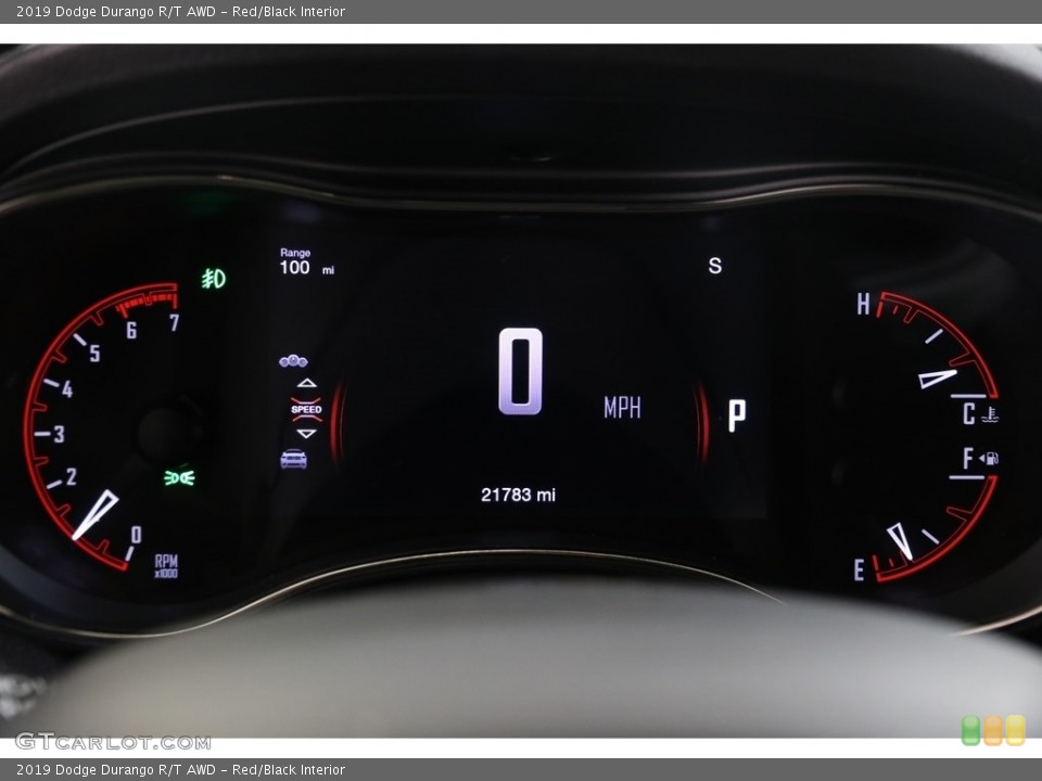 Red/Black Interior Gauges for the 2019 Dodge Durango R/T AWD #136149630