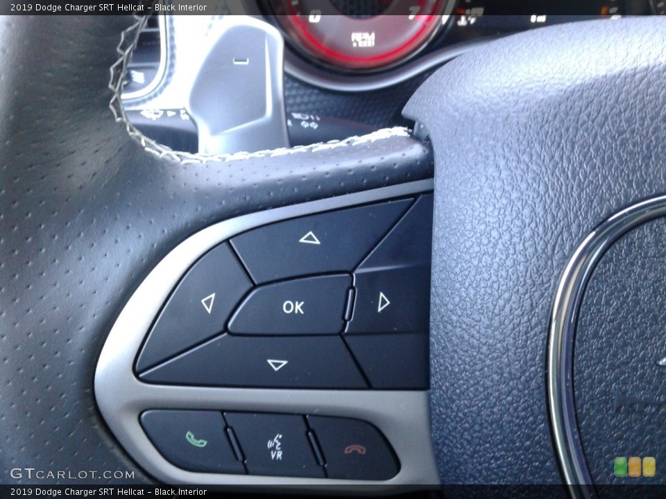 Black Interior Steering Wheel for the 2019 Dodge Charger SRT Hellcat #136150860