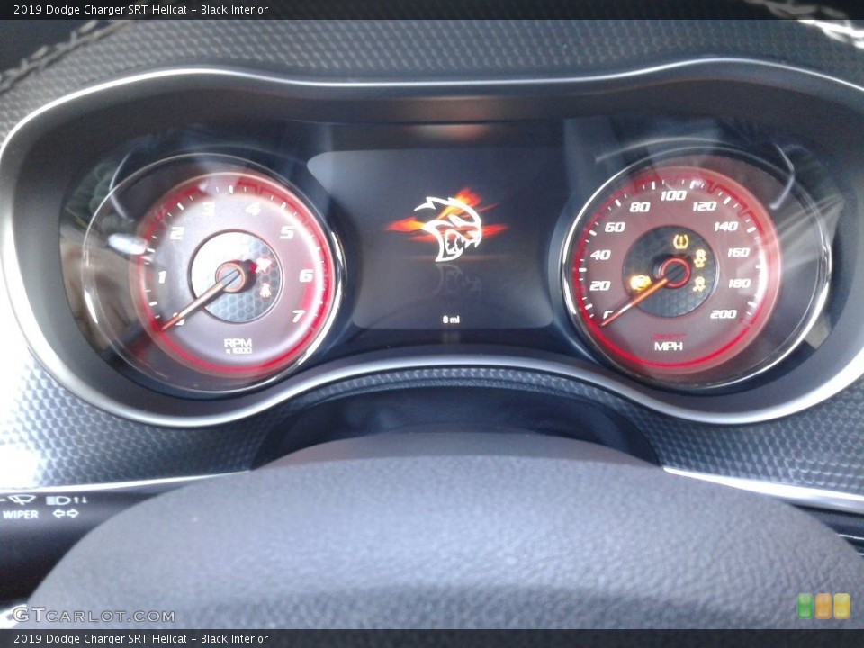 Black Interior Gauges for the 2019 Dodge Charger SRT Hellcat #136150914