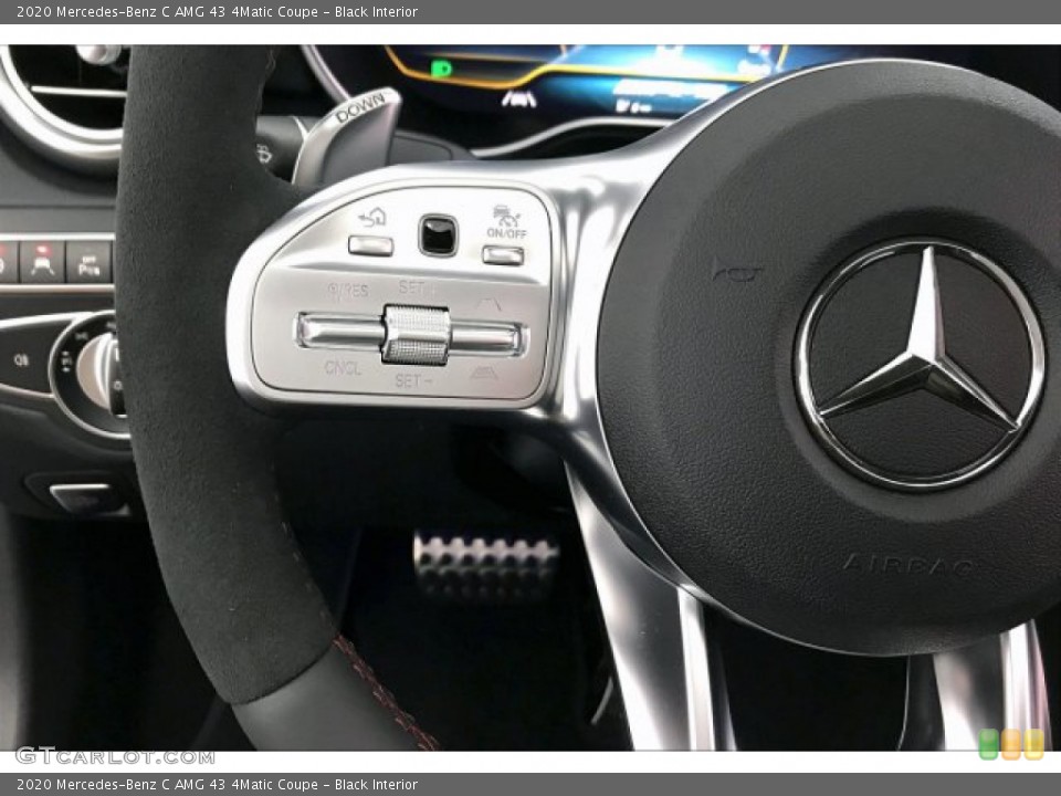 Black Interior Steering Wheel for the 2020 Mercedes-Benz C AMG 43 4Matic Coupe #136152852