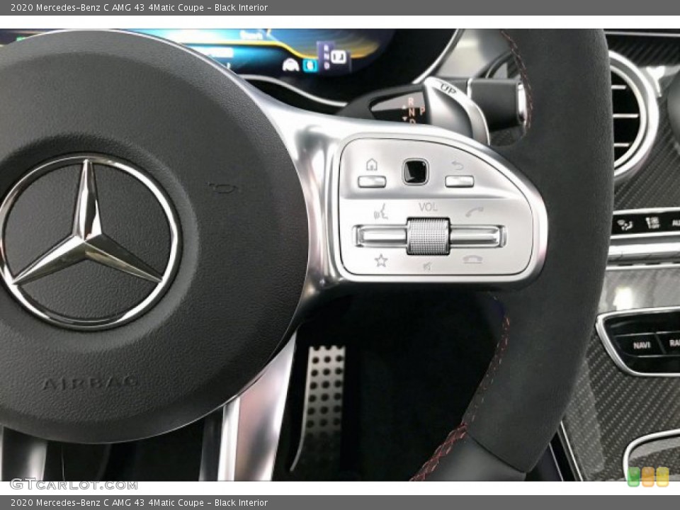 Black Interior Steering Wheel for the 2020 Mercedes-Benz C AMG 43 4Matic Coupe #136152867