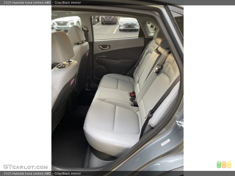 Gray/Black Interior Rear Seat for the 2020 Hyundai Kona Limited AWD #136156119