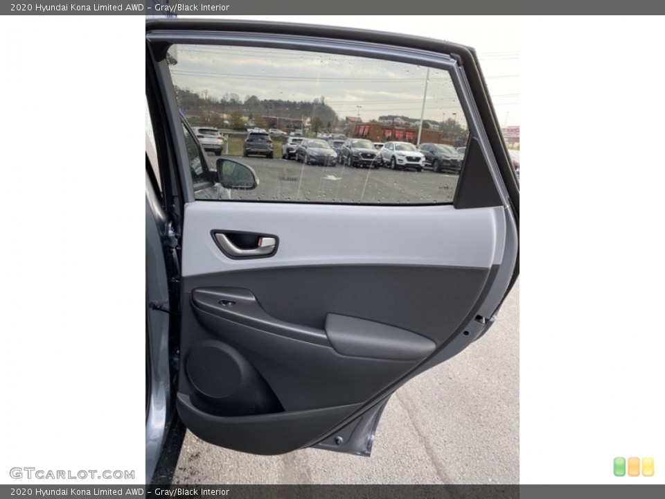 Gray/Black Interior Door Panel for the 2020 Hyundai Kona Limited AWD #136156176