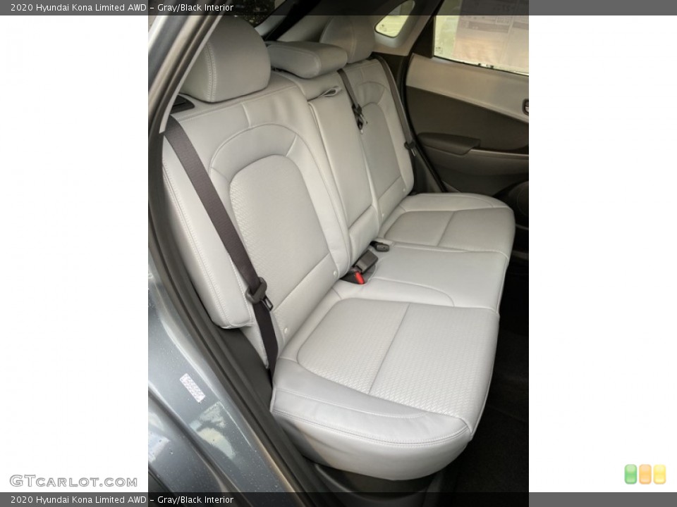 Gray/Black Interior Rear Seat for the 2020 Hyundai Kona Limited AWD #136156185