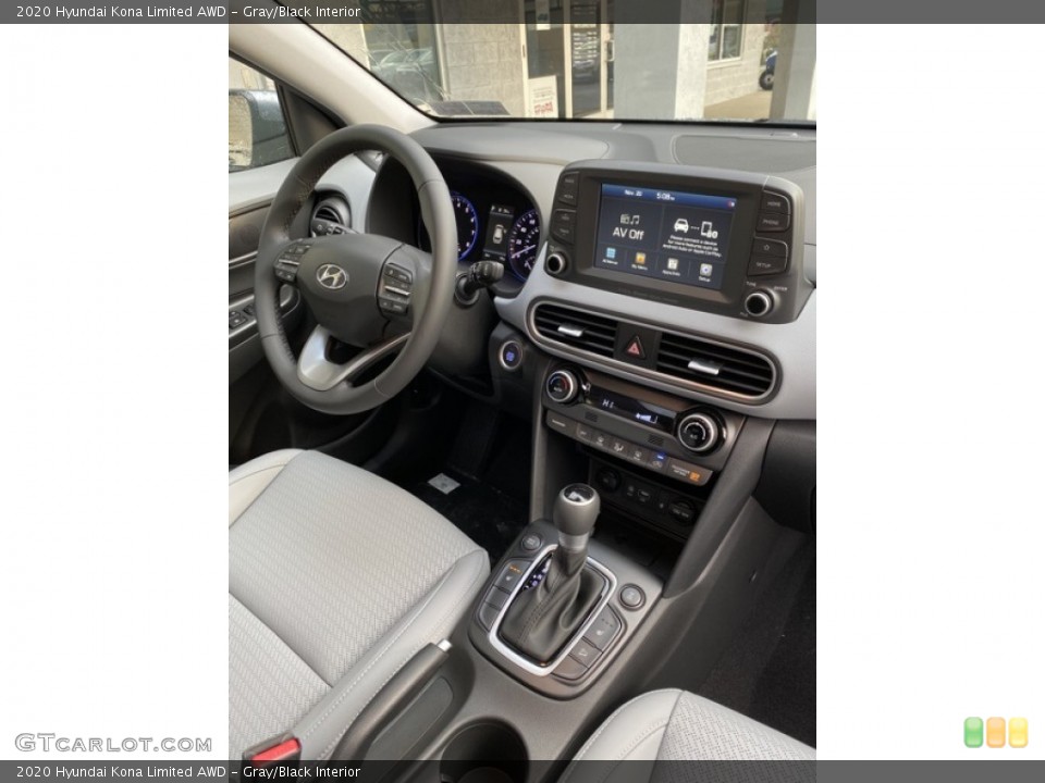 Gray/Black Interior Dashboard for the 2020 Hyundai Kona Limited AWD #136156236