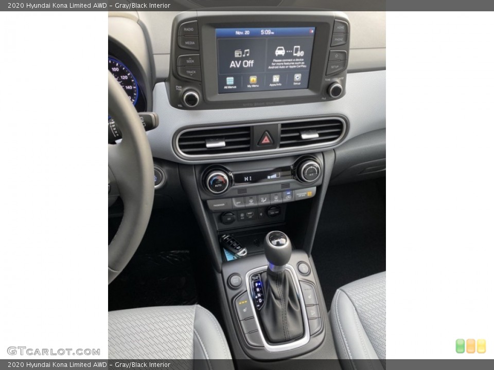 Gray/Black Interior Transmission for the 2020 Hyundai Kona Limited AWD #136156290