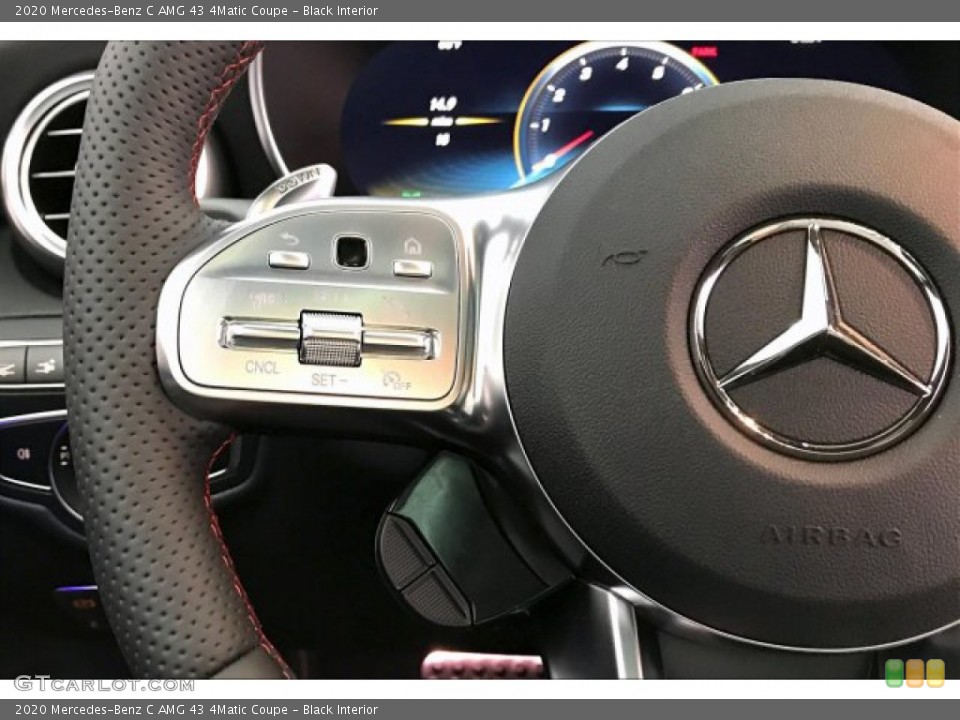 Black Interior Steering Wheel for the 2020 Mercedes-Benz C AMG 43 4Matic Coupe #136160162