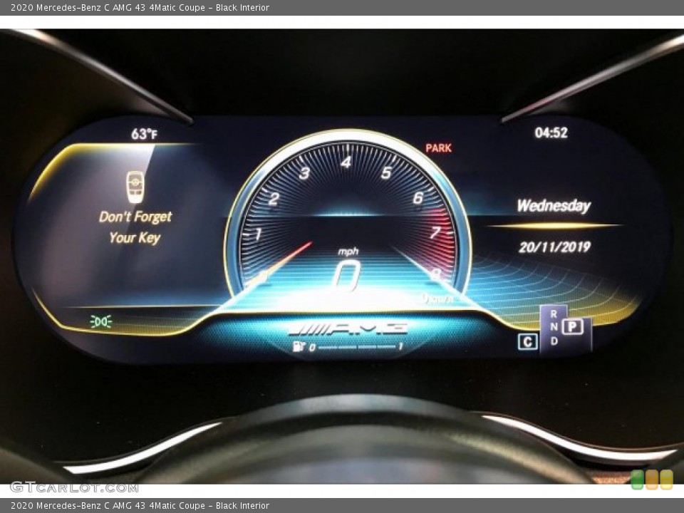 Black Interior Gauges for the 2020 Mercedes-Benz C AMG 43 4Matic Coupe #136160198