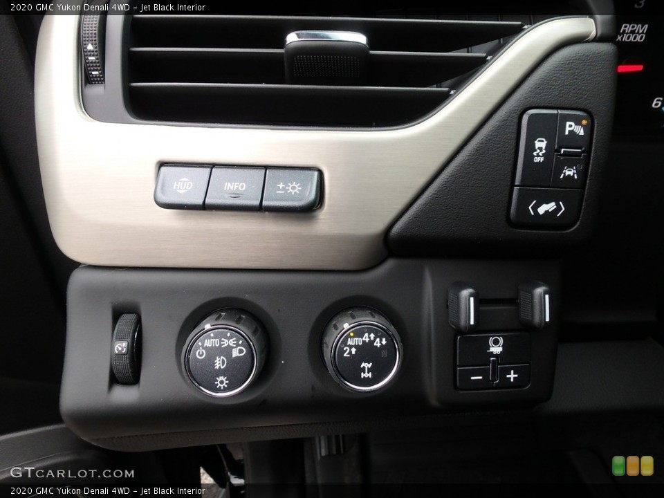 Jet Black Interior Controls for the 2020 GMC Yukon Denali 4WD #136163927