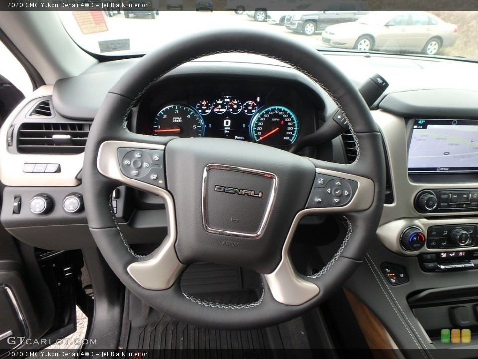 Jet Black Interior Steering Wheel for the 2020 GMC Yukon Denali 4WD #136164106