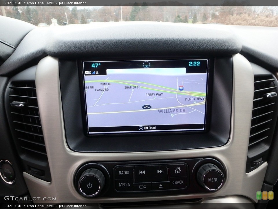 Jet Black Interior Navigation for the 2020 GMC Yukon Denali 4WD #136164155