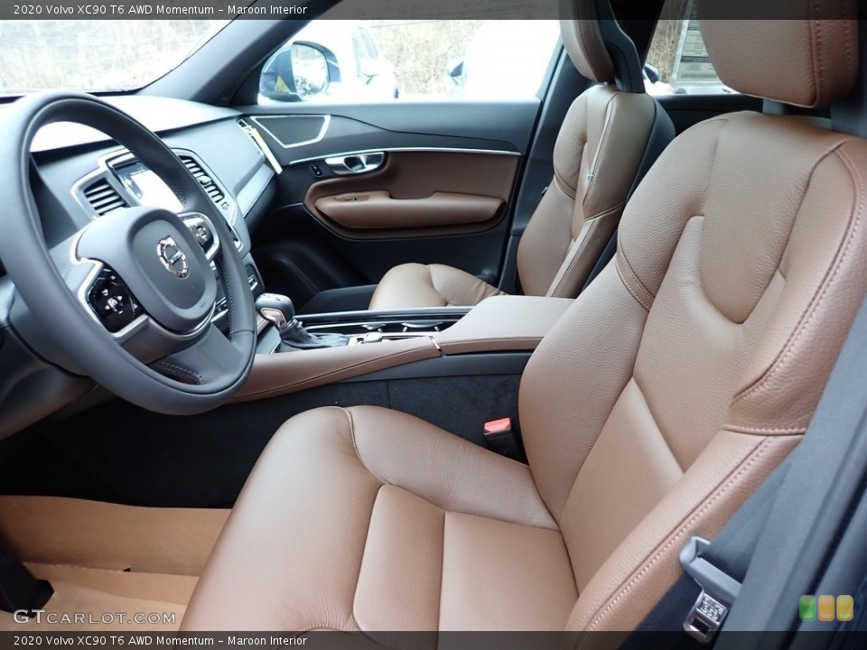 Maroon Interior Front Seat for the 2020 Volvo XC90 T6 AWD Momentum #136166039