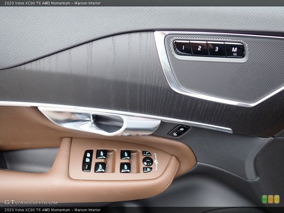 Maroon Interior Door Panel for the 2020 Volvo XC90 T6 AWD Momentum #136166123