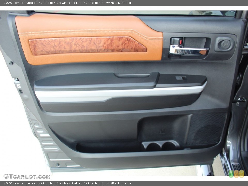 1794 Edition Brown/Black Interior Door Panel for the 2020 Toyota Tundra 1794 Edition CrewMax 4x4 #136168391