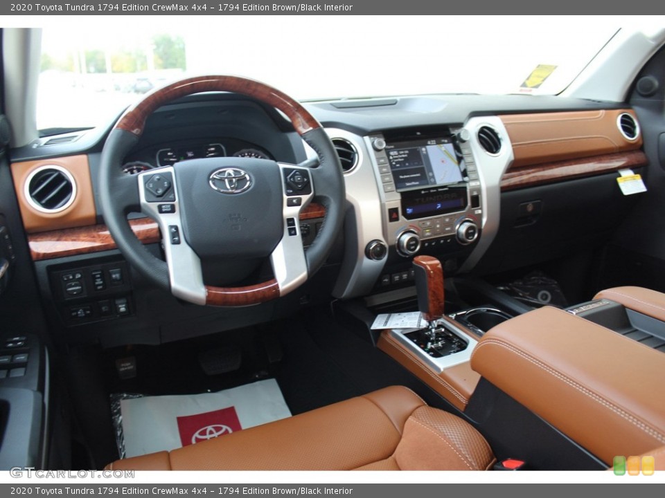 1794 Edition Brown/Black Interior Photo for the 2020 Toyota Tundra 1794 Edition CrewMax 4x4 #136168439
