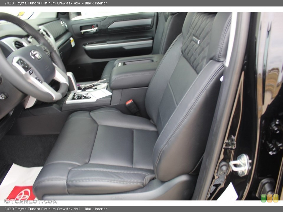 Black Interior Front Seat for the 2020 Toyota Tundra Platinum CrewMax 4x4 #136168817