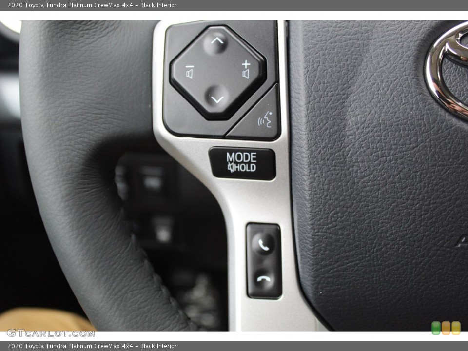 Black Interior Steering Wheel for the 2020 Toyota Tundra Platinum CrewMax 4x4 #136168874