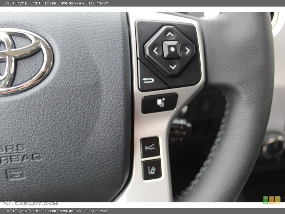 Black Interior Steering Wheel for the 2020 Toyota Tundra Platinum CrewMax 4x4 #136168898