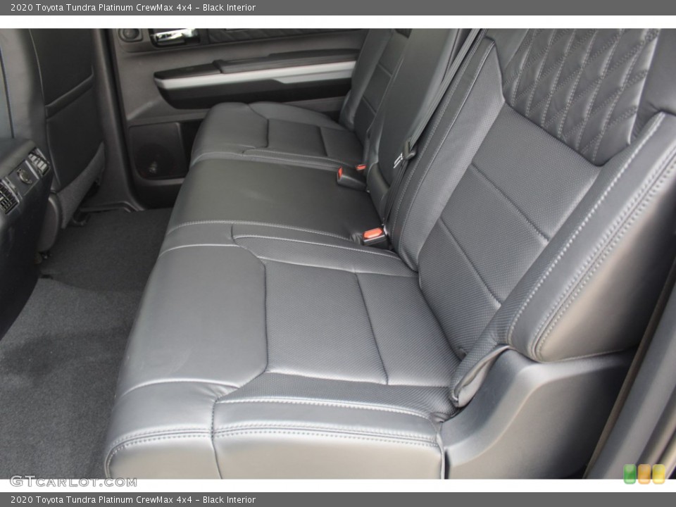 Black Interior Rear Seat for the 2020 Toyota Tundra Platinum CrewMax 4x4 #136169111
