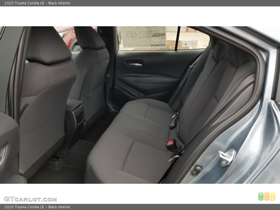 Black Interior Rear Seat for the 2020 Toyota Corolla LE #136175800
